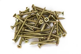 фото товара Саморезы жёлтые по дереву 35 мм